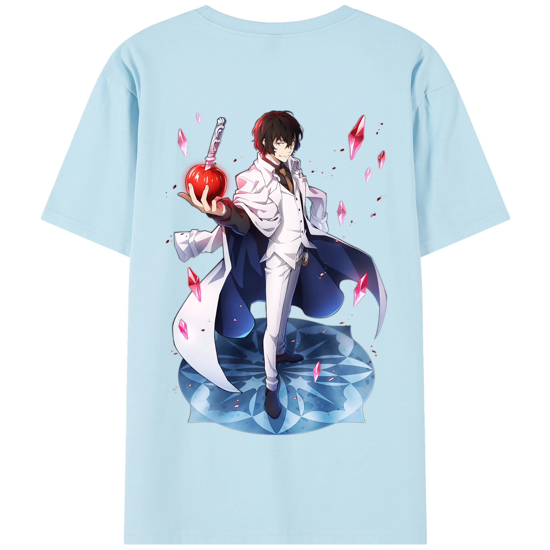 （画像用） 文豪ストレイドッグス Bungo Stray Dogs 綿100％半袖Tシャツ（背面プリント）